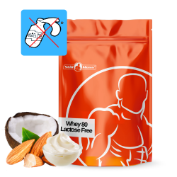 Whey 80 lactose free 2 kg |Almond/coconut/cream