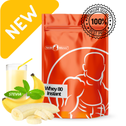 Whey 80 instant 1kg |Banana stevia  NEW
