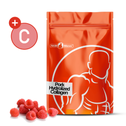 Enzymatick hydrolyzovan kolagn NEW 1kg |raspberry stevia 