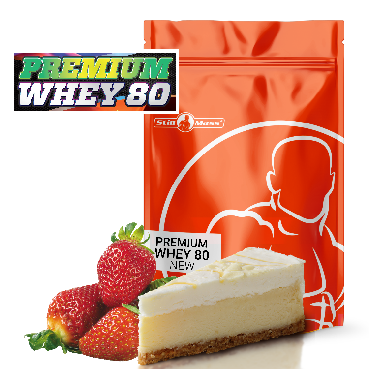 Premium whey 80 1,2 kg Cheesecake/strawberry StillMass